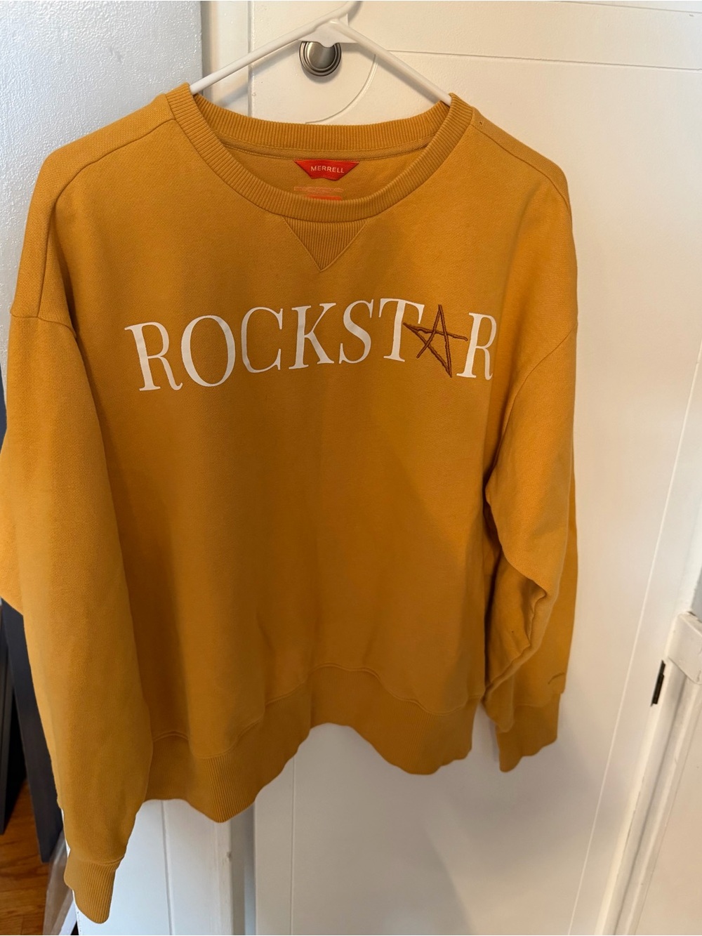 Merrell women’s 'Rockstar' Pullover Sweatshirt - Mustard